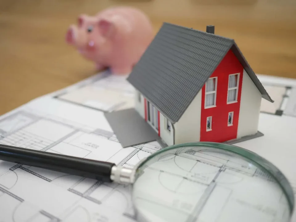 A model house and piggybank